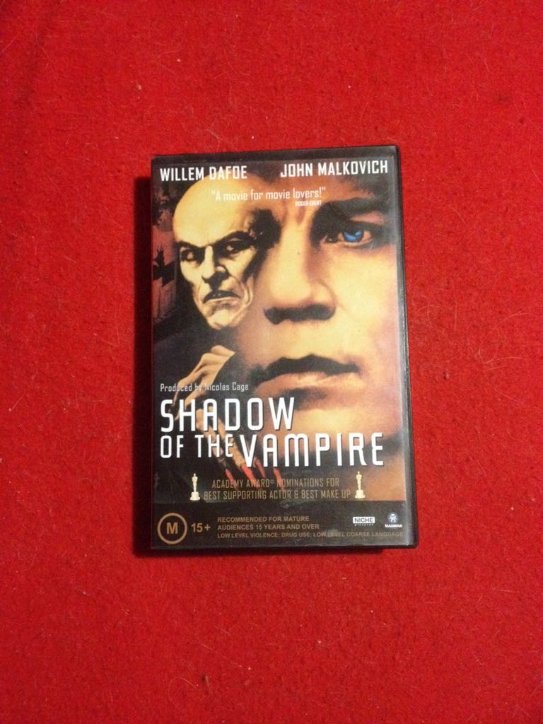 Shadow of the Vampire VHS movie collectible [Barcode 057373151624] - Main Image 2