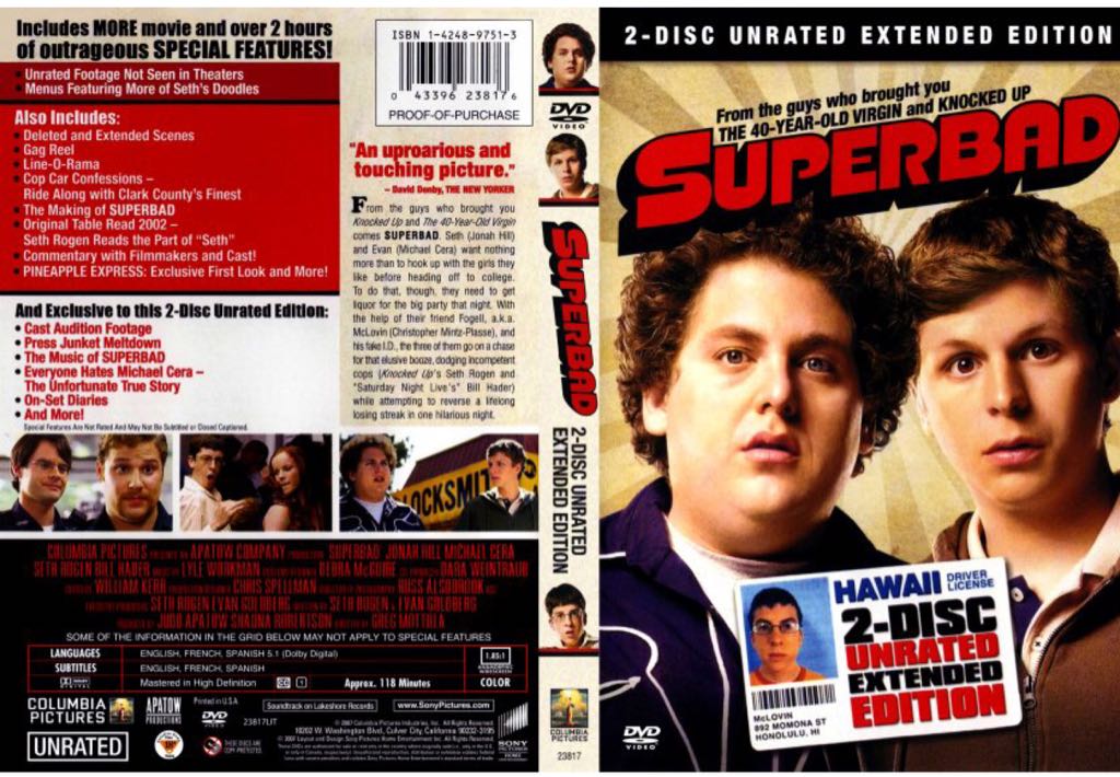 Superbad DVD movie collectible [Barcode 5050349669418] - Main Image 2