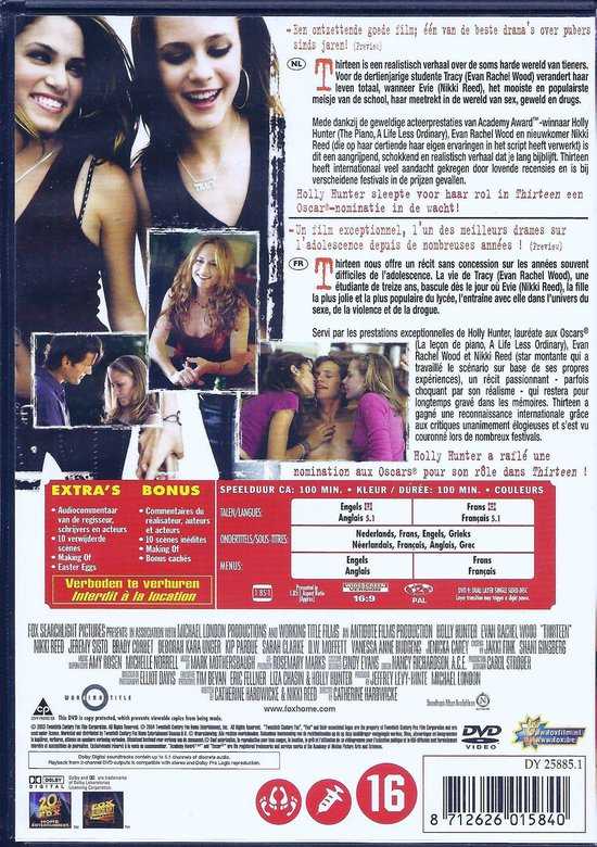 Thirteen DVD movie collectible [Barcode 8712626021278] - Main Image 2