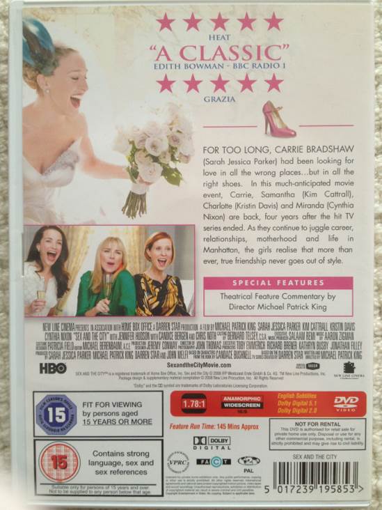 Sex And The City - Prime DVD movie collectible [Barcode 5017239195853] - Main Image 2