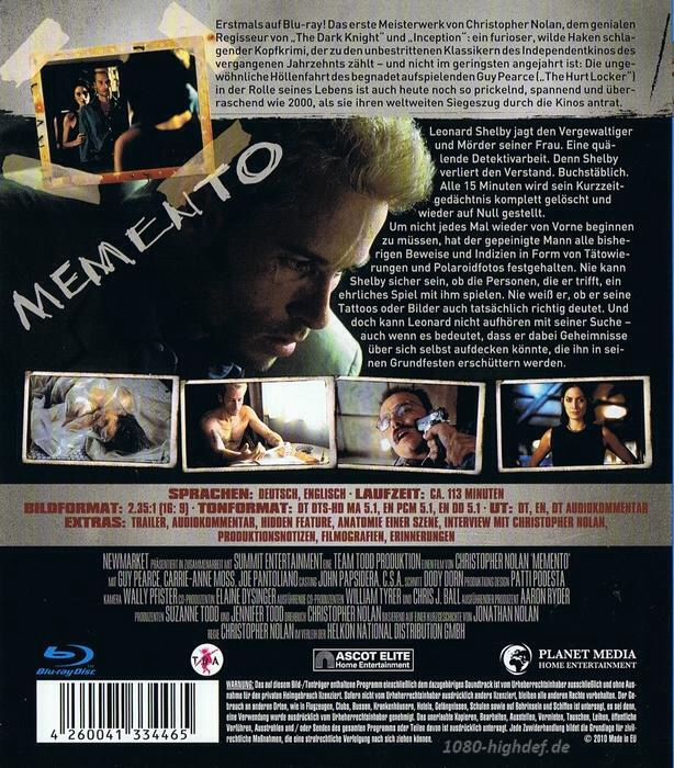 Memento Amazon movie collectible [Barcode 065935820185] - Main Image 2