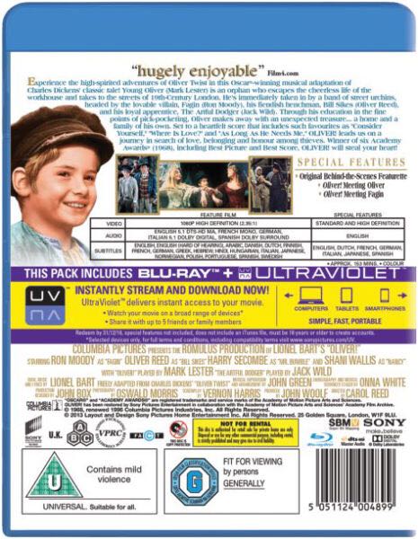 Oliver! Blu-ray movie collectible [Barcode 5051124004899] - Main Image 2