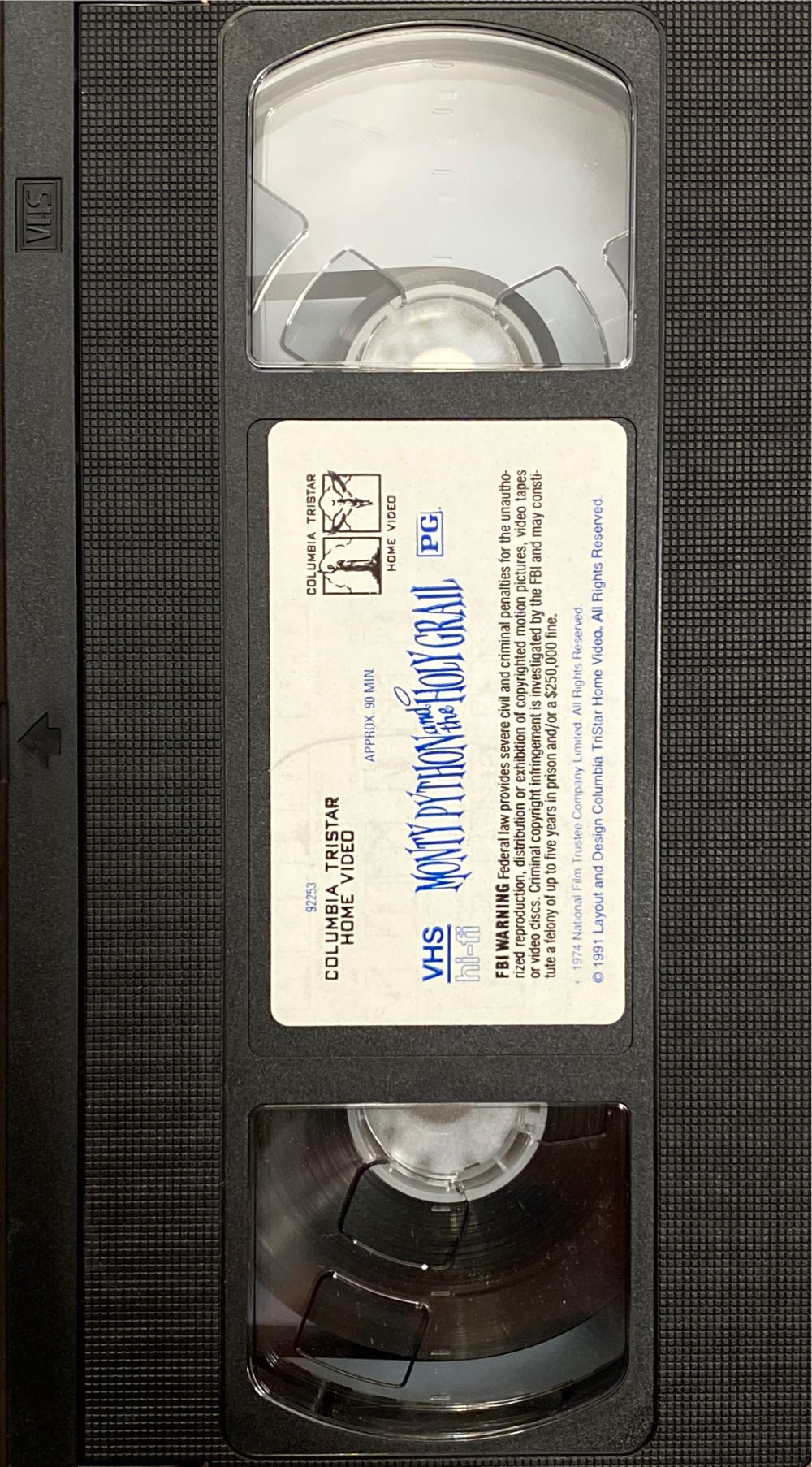 Monty Python and the Holy Grail VHS movie collectible [Barcode 043396922532] - Main Image 4