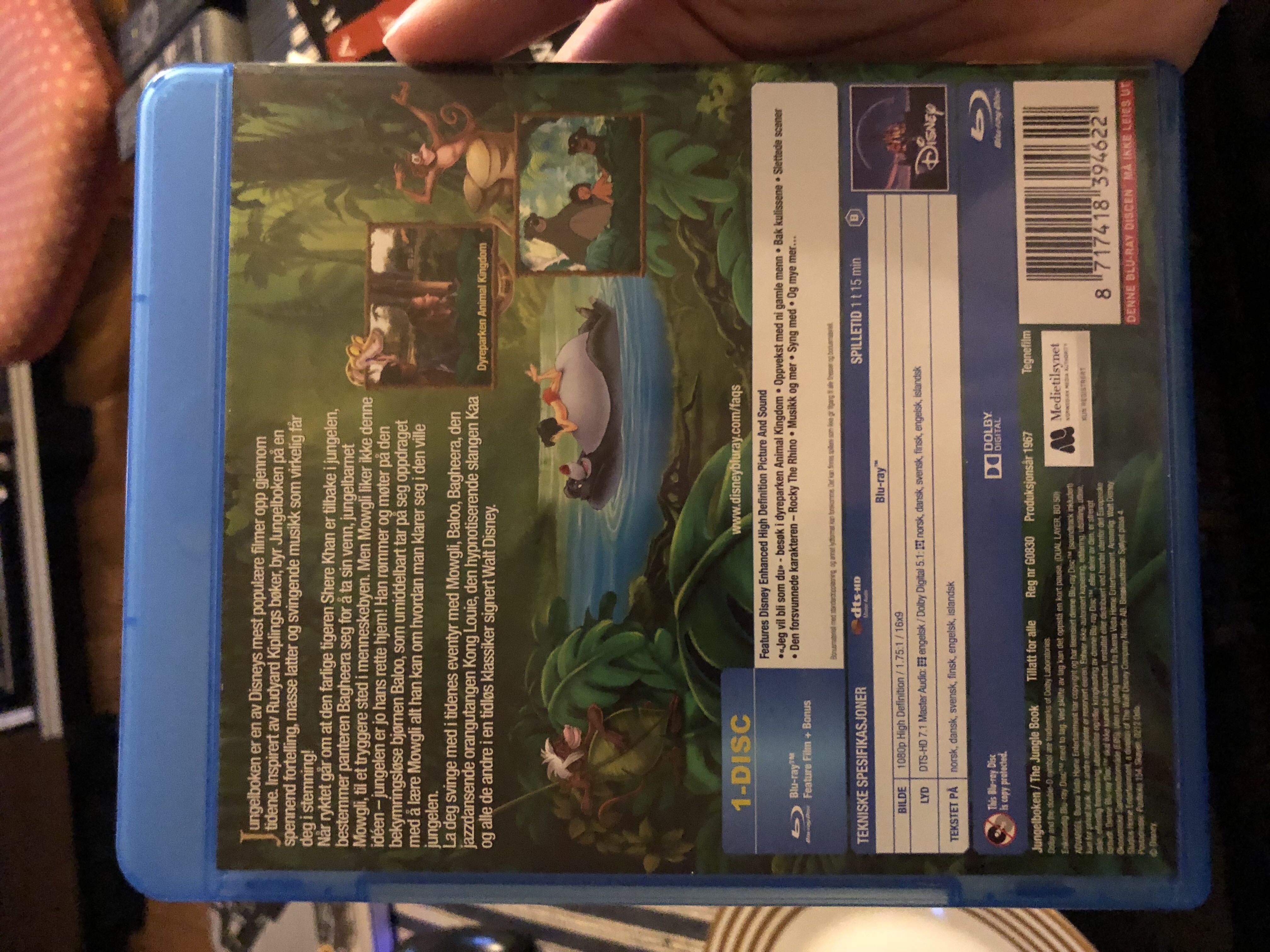 Disney Classics 19: Jungelboken (har ikke oppf.) Blu-ray movie collectible [Barcode 8717418394622] - Main Image 2