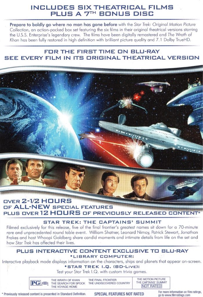 Star Trek VI: The Undiscovered Country Blu-ray movie collectible [Barcode 9324915036352] - Main Image 2