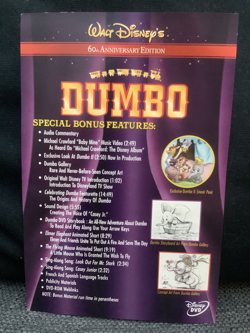 Dumbo DVD movie collectible [Barcode 786936144390] - Main Image 3