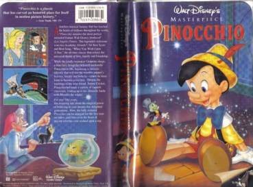 Pinocchio VHS movie collectible [Barcode 012257239034] - Main Image 2