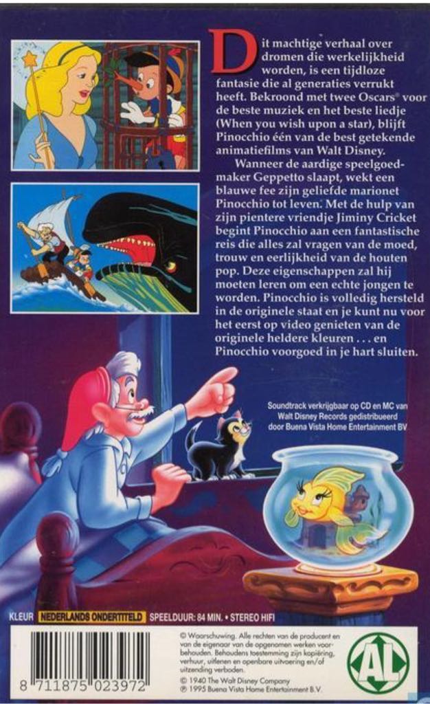 Pinocchio VHS movie collectible - Main Image 2