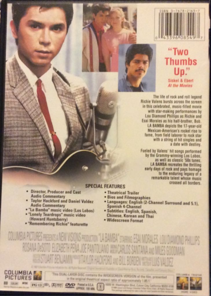 La Bamba DVD movie collectible [Barcode 043396085497] - Main Image 2