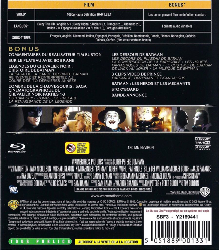 Batman Blu-ray movie collectible [Barcode 883929107018] - Main Image 2