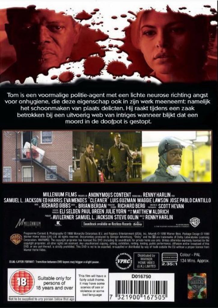 Cleaner DVD movie collectible [Barcode 8713045214999] - Main Image 2