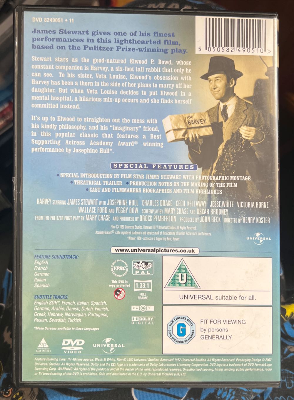 Harvey DVD movie collectible [Barcode 5050582490510] - Main Image 2