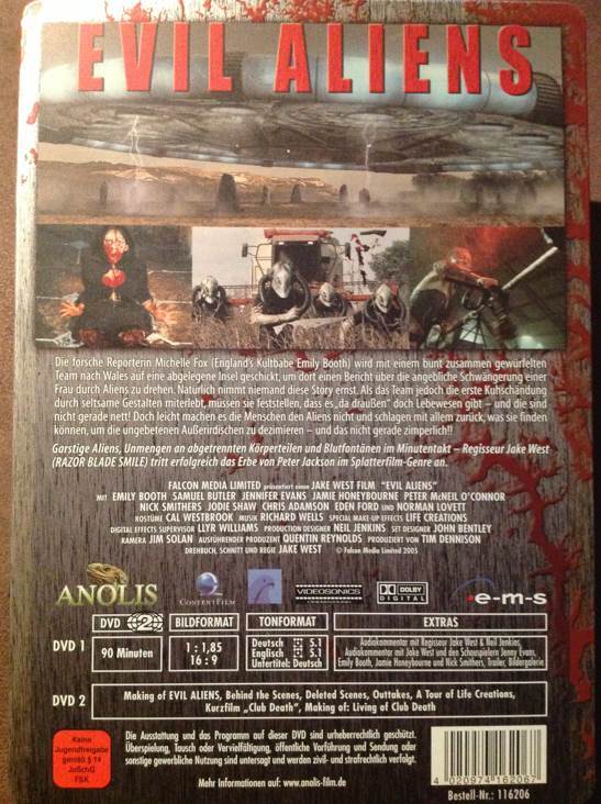 Evil Aliens (2 DVDs im Steelbook) [Limited Edition] DVD movie collectible [Barcode 4020974162067] - Main Image 2