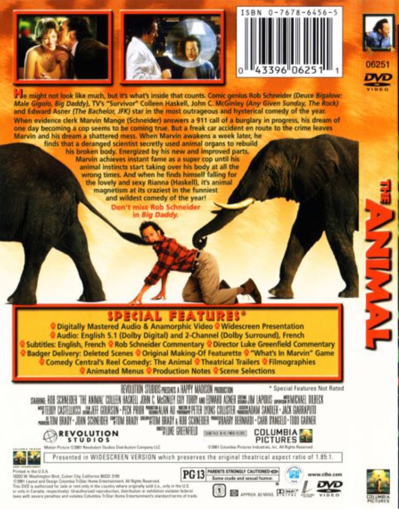 Animal -112- The DVD movie collectible [Barcode 5050582409451] - Main Image 2