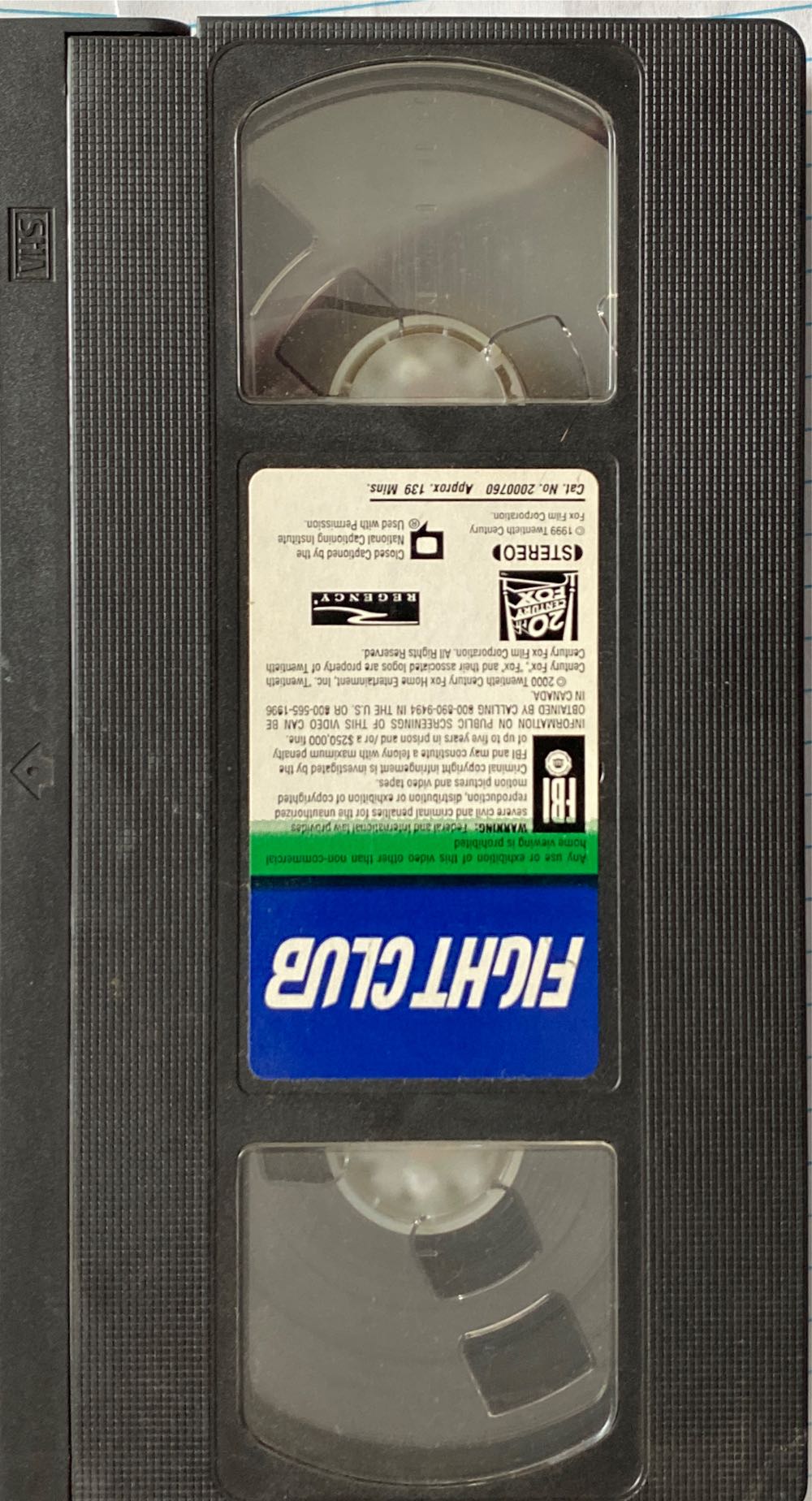 Fight Club VHS movie collectible [Barcode 024543007609] - Main Image 3