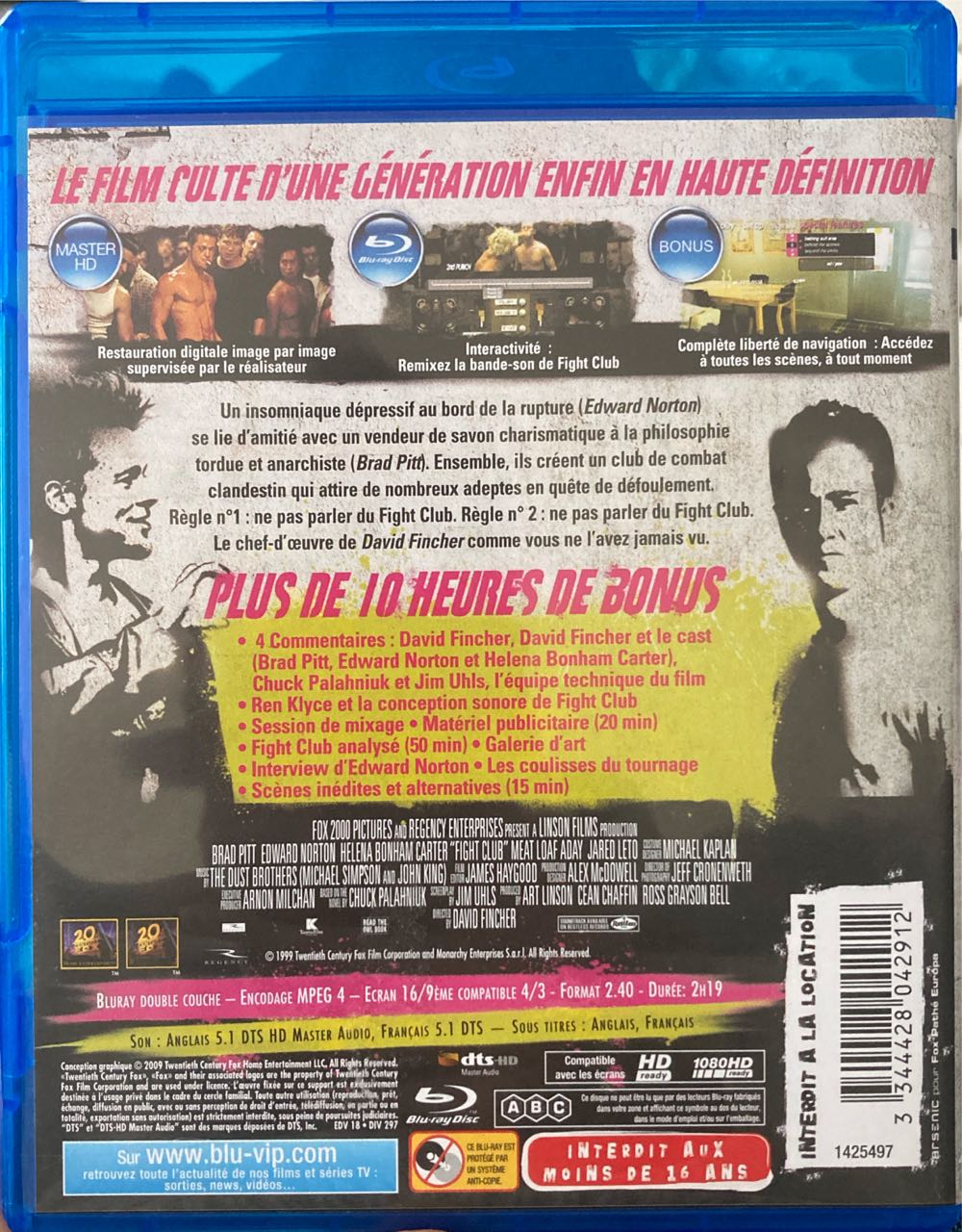 Fight Club (2025) 4K Ultra HD movie collectible [Barcode 3344428042912] - Main Image 2