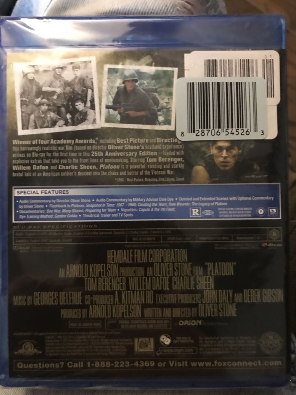 Platoon DVD movie collectible [Barcode 883904294245] - Main Image 2