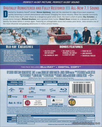 Jaws Blu-ray movie collectible [Barcode 025192251535] - Main Image 2