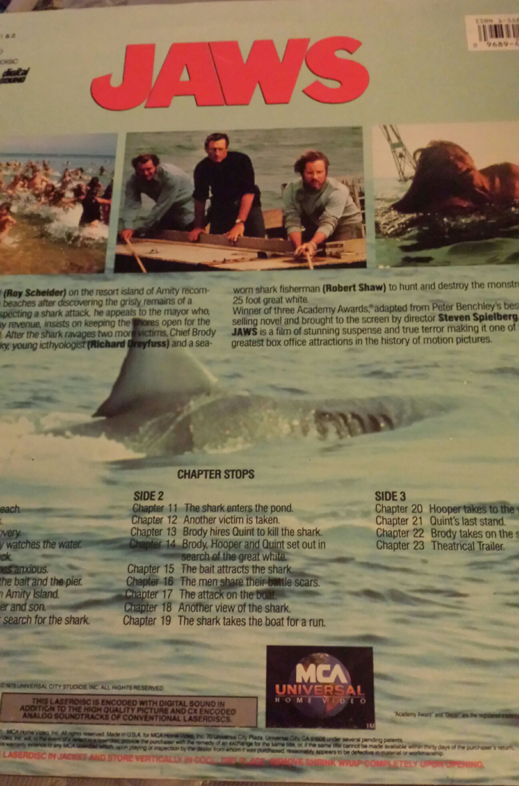 Jaws ( Laser Disc) Laser Disc movie collectible [Barcode 096894108663] - Main Image 2