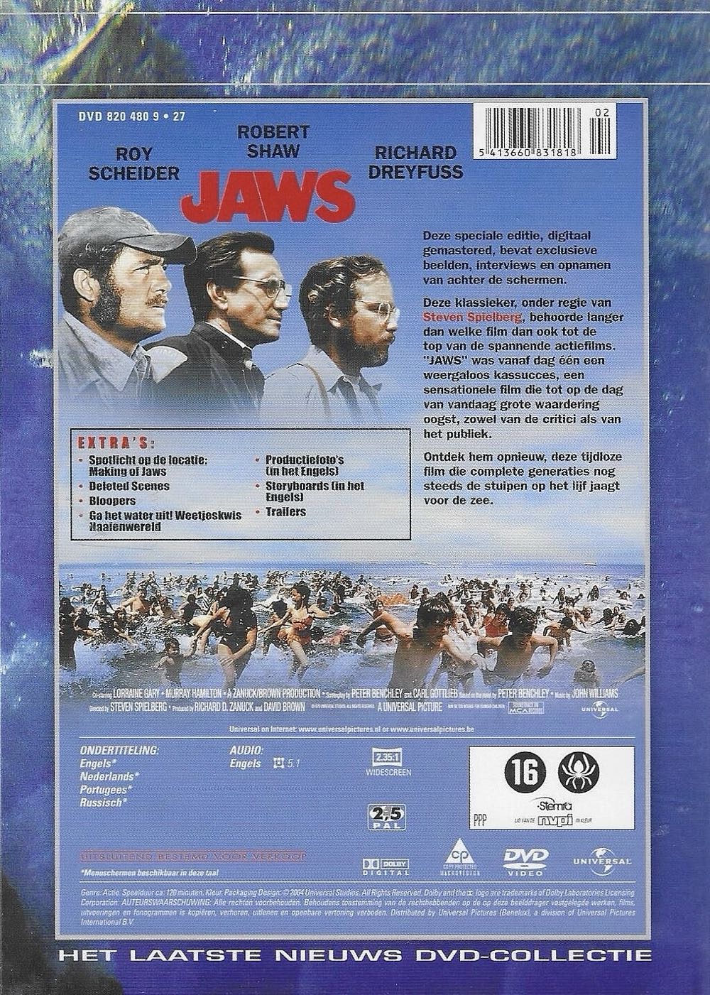 Jaws DVD movie collectible [Barcode 8712609028850] - Main Image 2