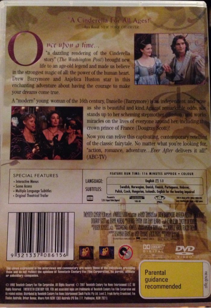 EverAfter DVD movie collectible [Barcode 9321337086156] - Main Image 2