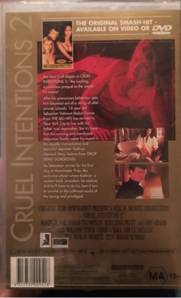 Cruel Intentions 2 VHS movie collectible [Barcode 043396049499] - Main Image 2