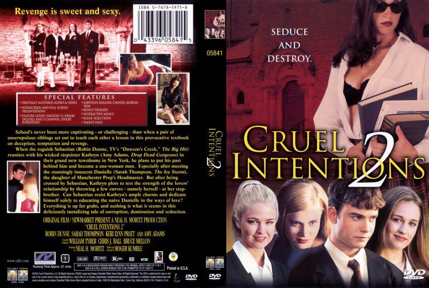 Cruel Intentions 2 (W/Insert) DVD movie collectible [Barcode 043396058415] - Main Image 2