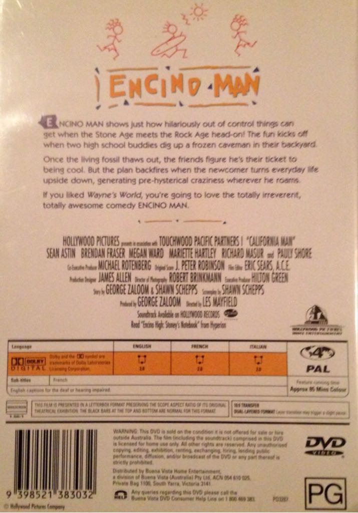 Encino Man DVD movie collectible [Barcode 9398521383032] - Main Image 2