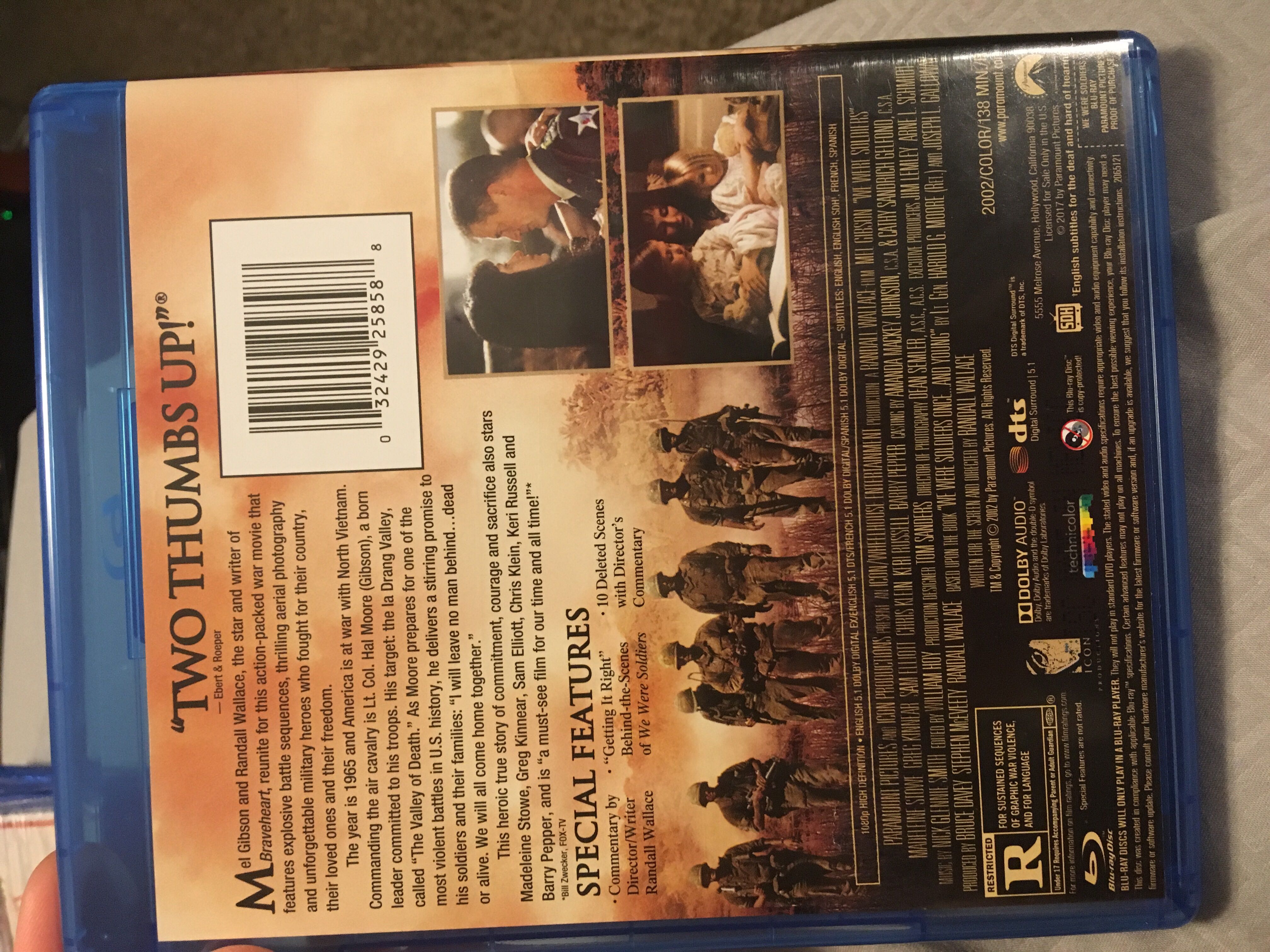 We Were Soldiers Blu-ray movie collectible [Barcode 032429258588] - Main Image 2