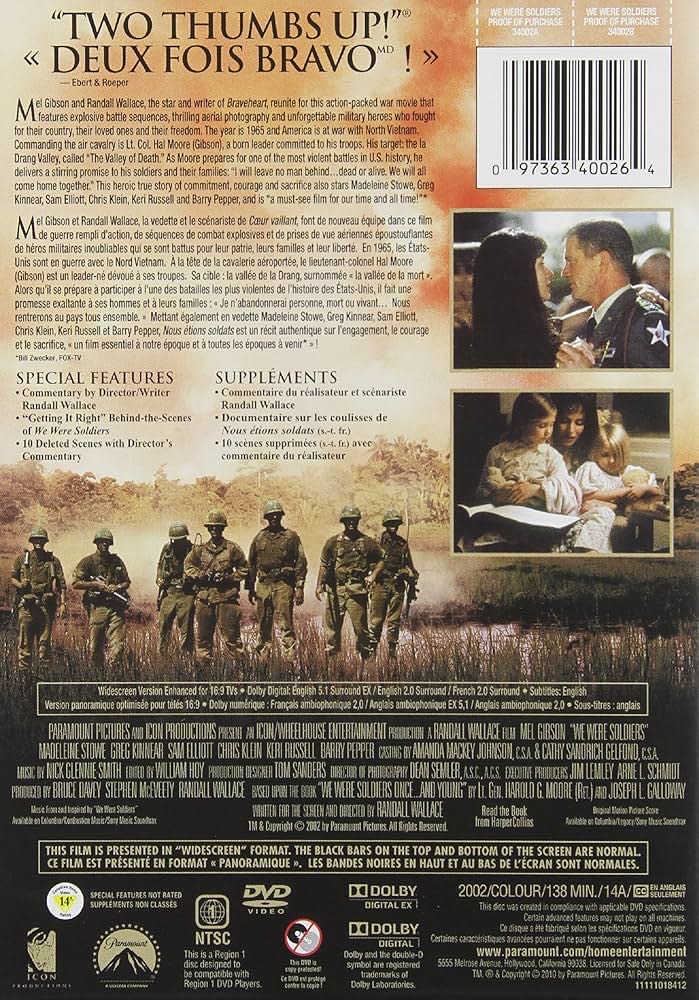 We Were Soldiers DVD movie collectible [Barcode 068870690123] - Main Image 2