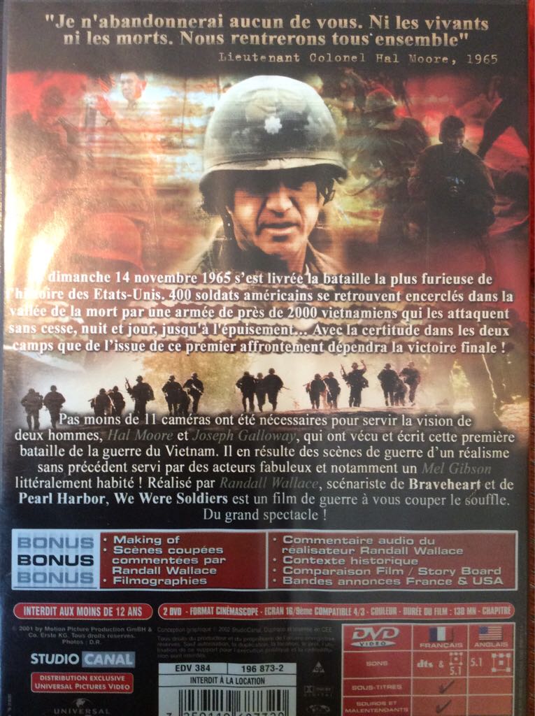 We Were Soldiers DVD movie collectible [Barcode 3259119687320] - Main Image 2