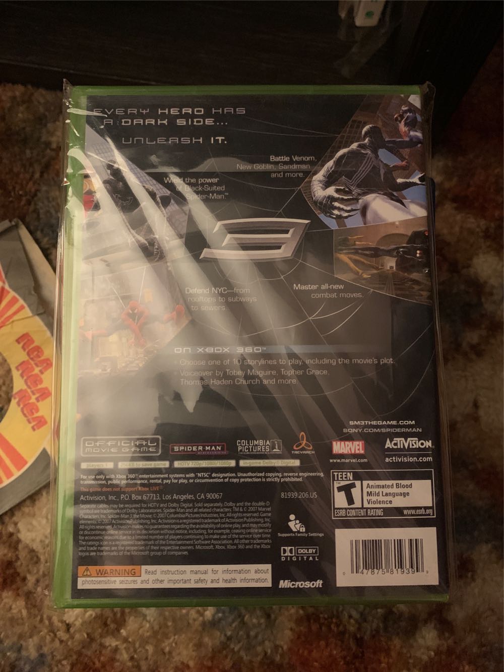 Spider-Man 3 HD DVD movie collectible [Barcode 047875819399] - Main Image 2