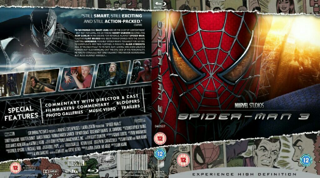 Spider-Man 3 Blu-ray movie collectible [Barcode 5051124495482] - Main Image 2