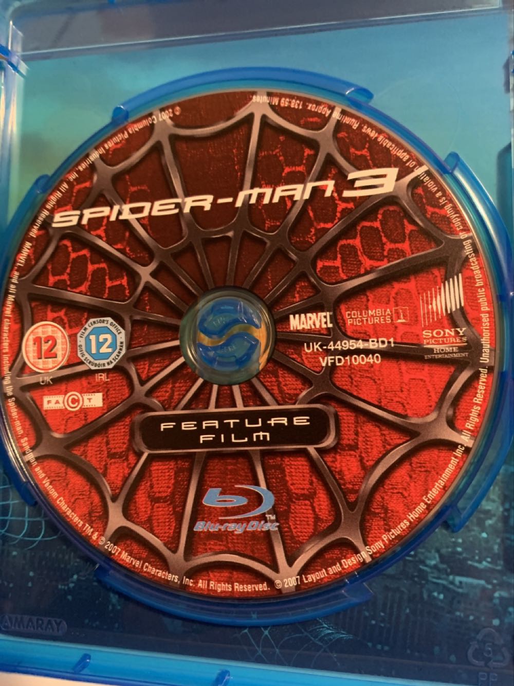 Spider-Man 3 Blu-ray movie collectible [Barcode 5051124495482] - Main Image 3