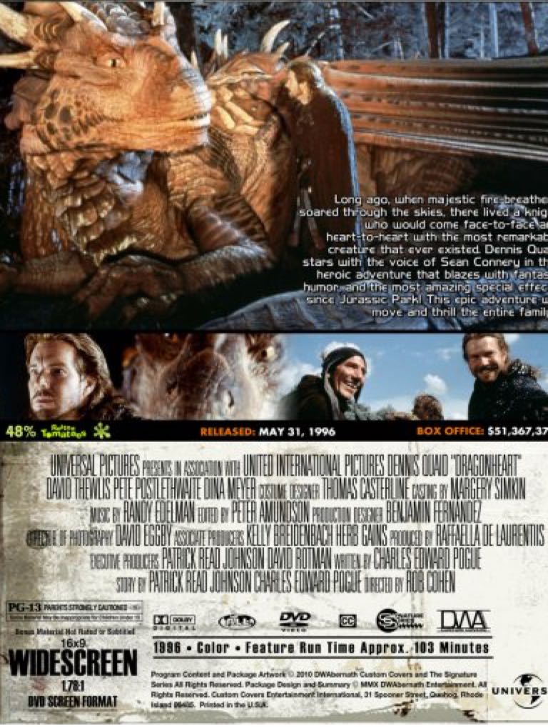 Dragonheart 1 Blu-ray movie collectible [Barcode 025192137945] - Main Image 2