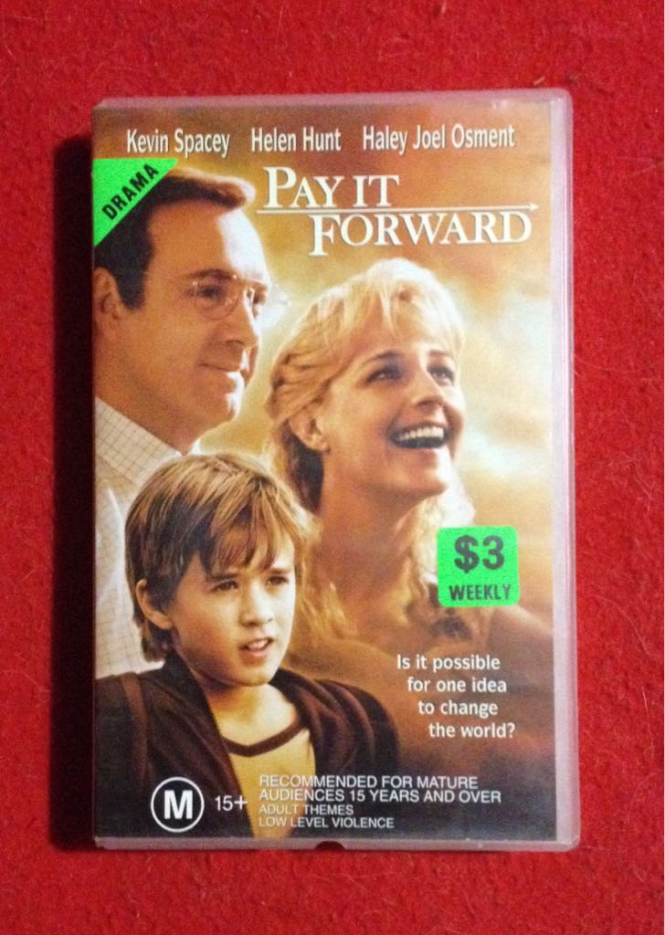Pay It Forward VHS movie collectible [Barcode 9325336006979] - Main Image 2