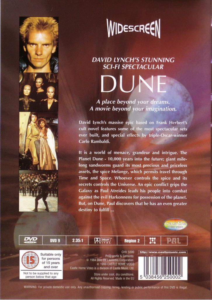Dune DVD movie collectible [Barcode 5038456250002] - Main Image 2
