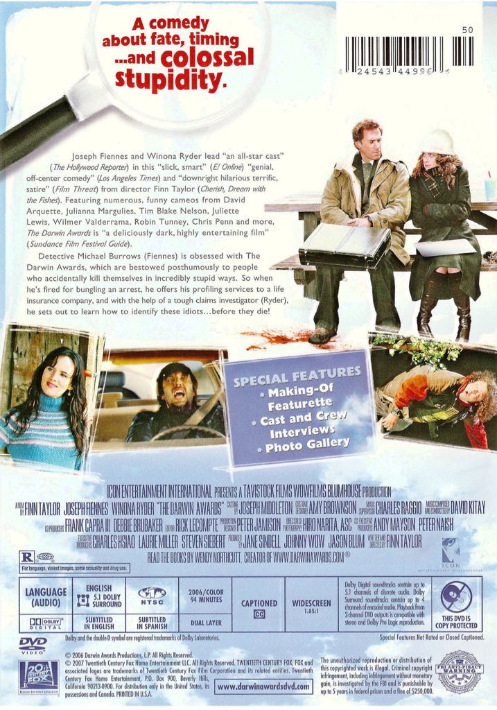 The Darwin Awards DVD movie collectible [Barcode 024543449973] - Main Image 2