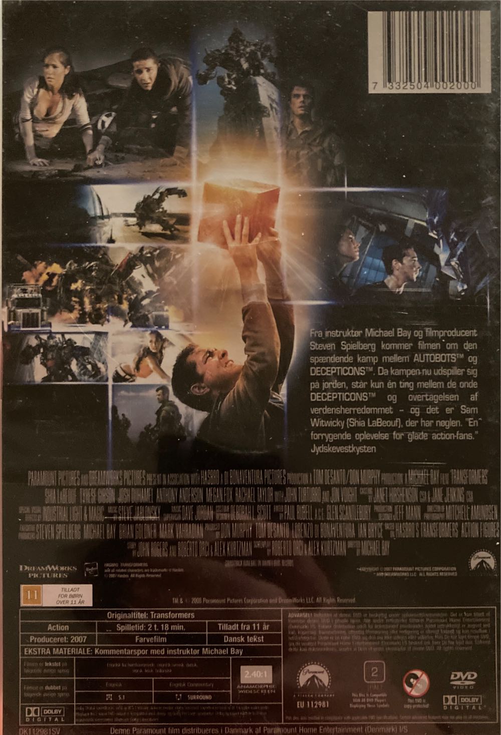 Transformers DVD movie collectible [Barcode 7332504002000] - Main Image 2