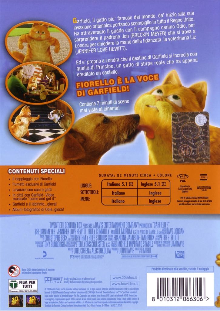 Garfield 2 DVD movie collectible - Main Image 2