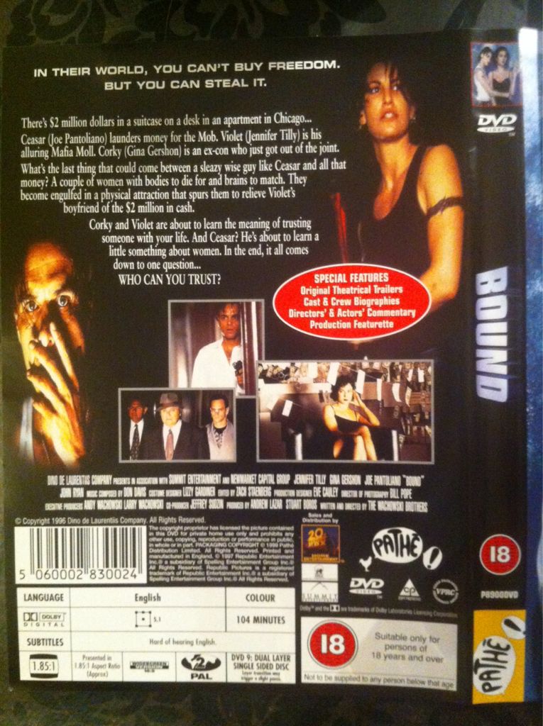 Bound DVD movie collectible [Barcode 5060002830024] - Main Image 2