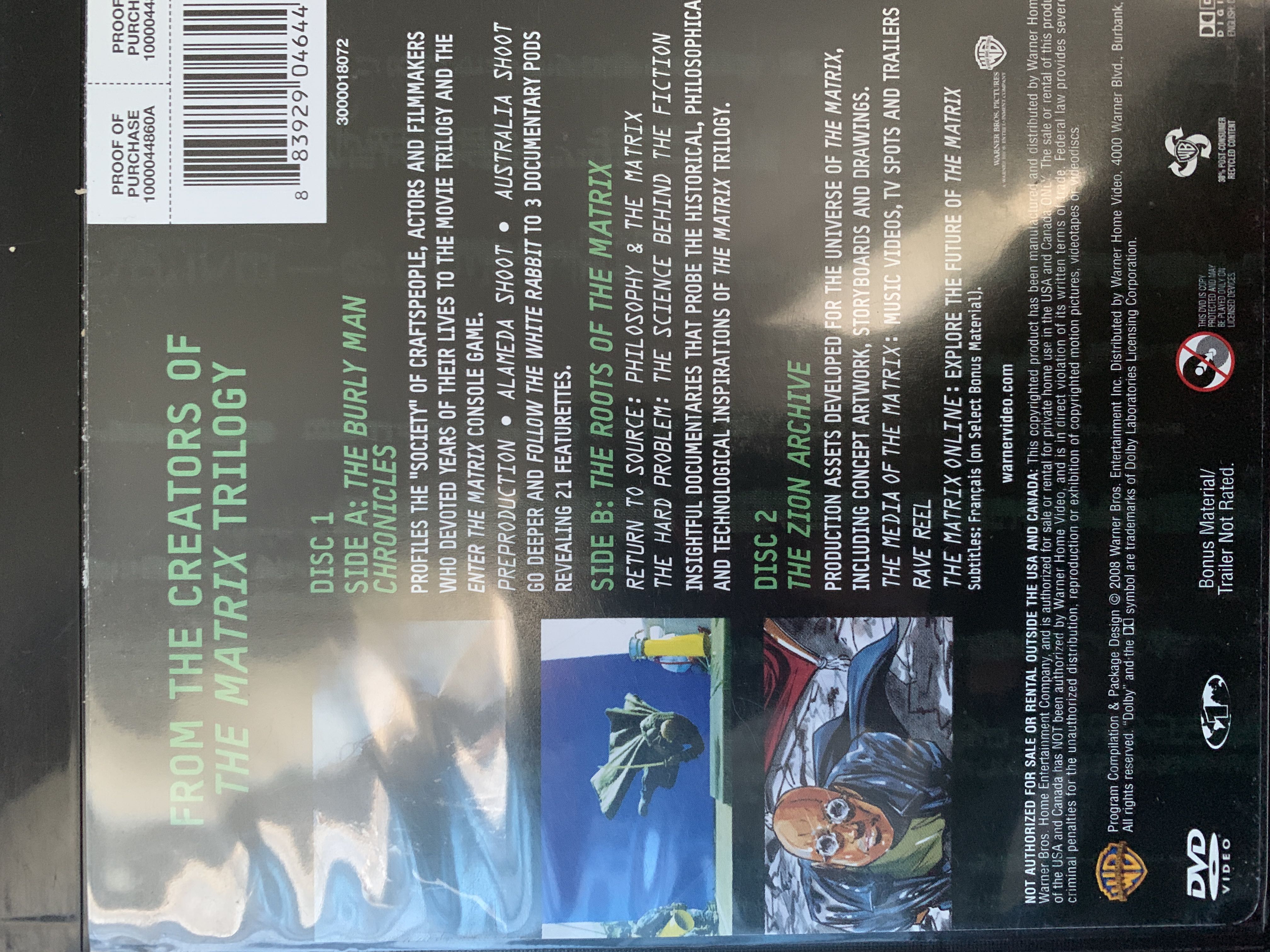 Ultimate Matrix Collection the Blu-ray movie collectible [Barcode 883929046447] - Main Image 3