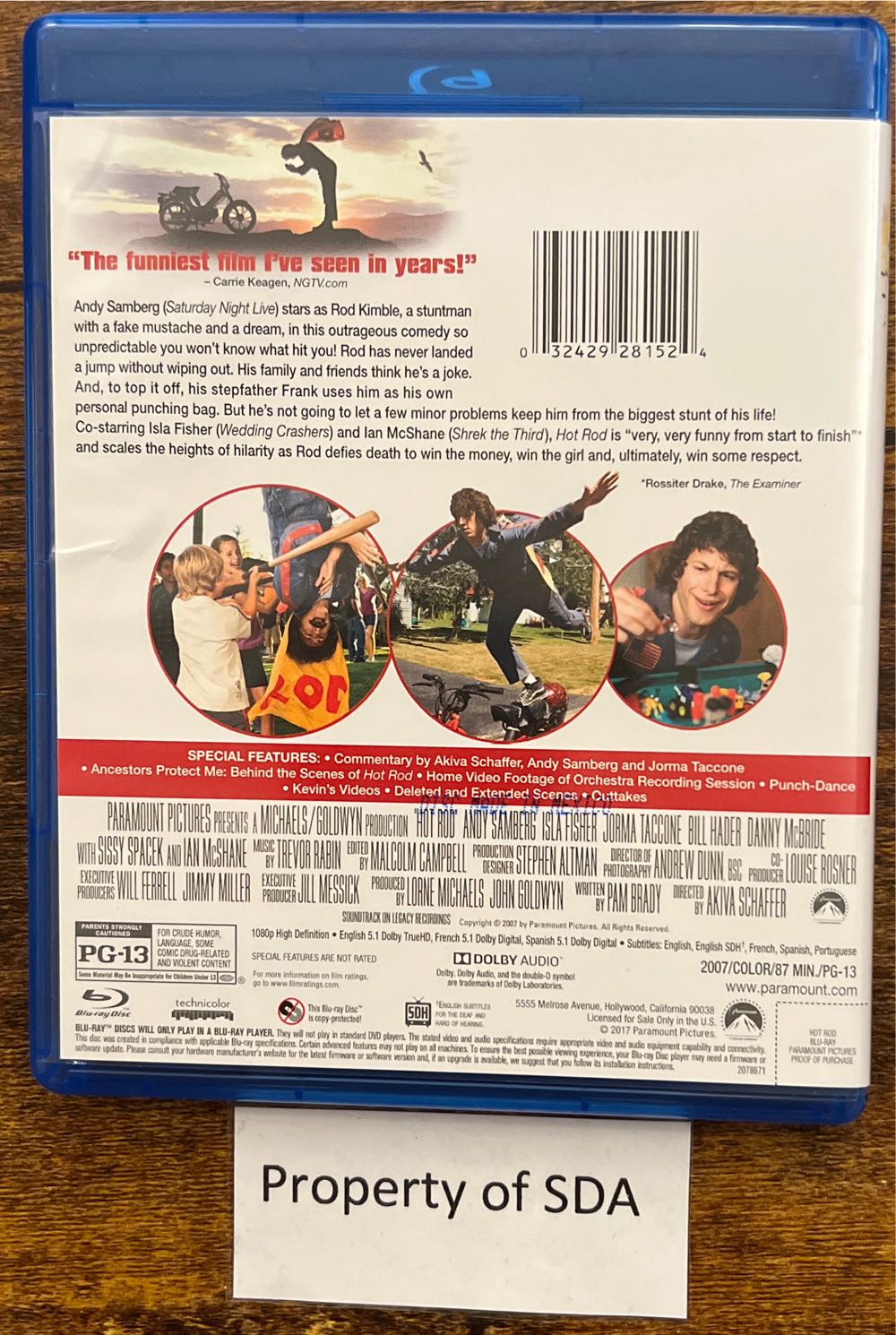 Hot Rod Blu-ray movie collectible [Barcode 032429281524] - Main Image 2