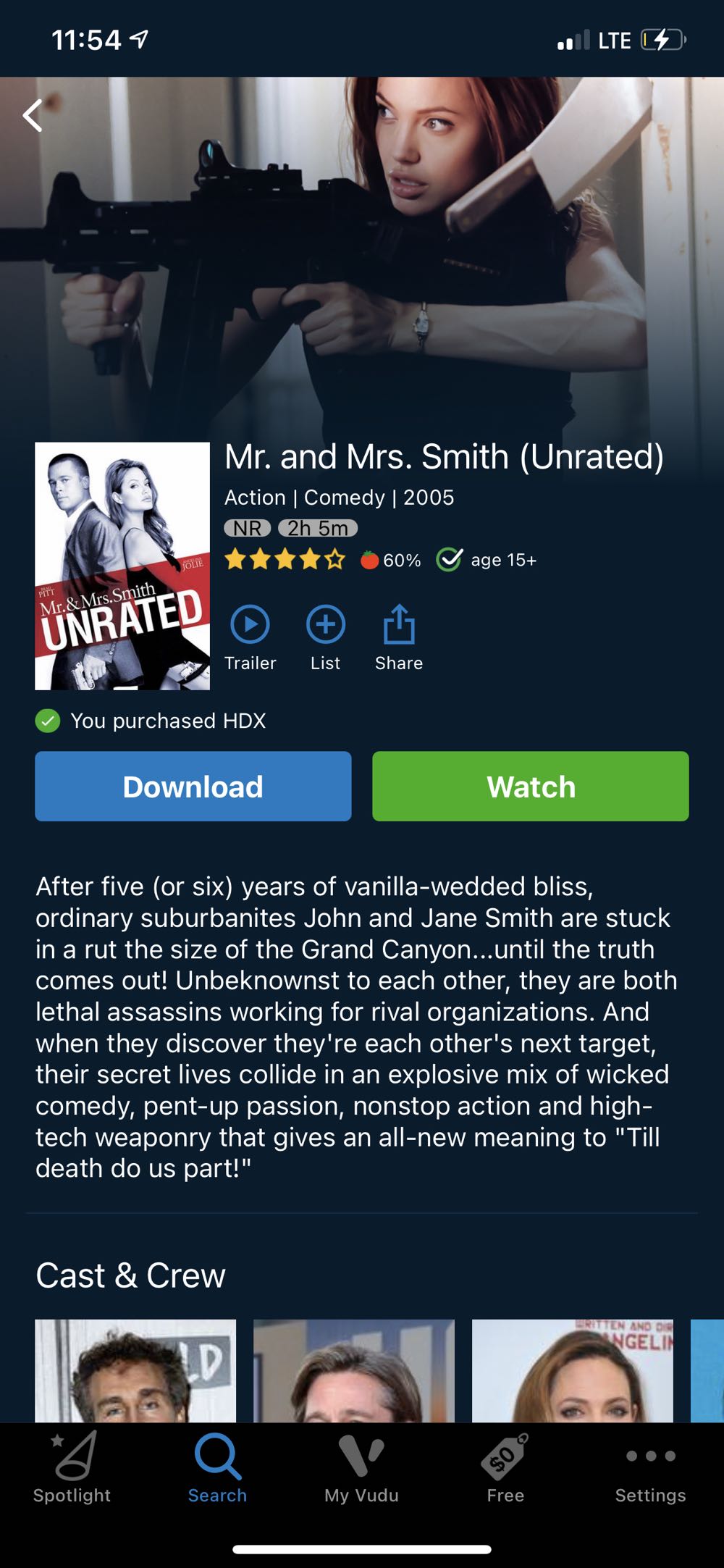 Mr. and Mrs. Smith DVD movie collectible [Barcode 024543213710] - Main Image 4