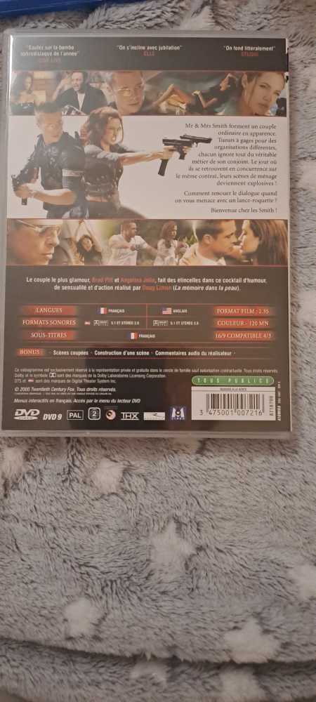 Mr. & Mrs. Smith DVD movie collectible [Barcode 3475001007216] - Main Image 2