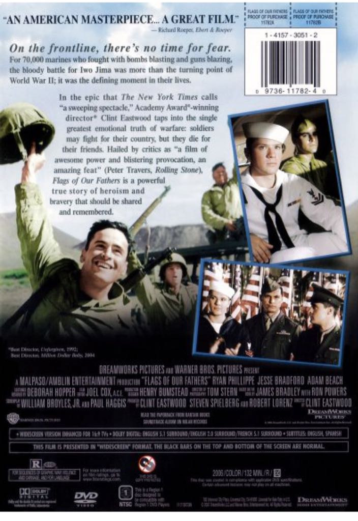 Flags of Our Fathers DVD movie collectible [Barcode 097361235042] - Main Image 2