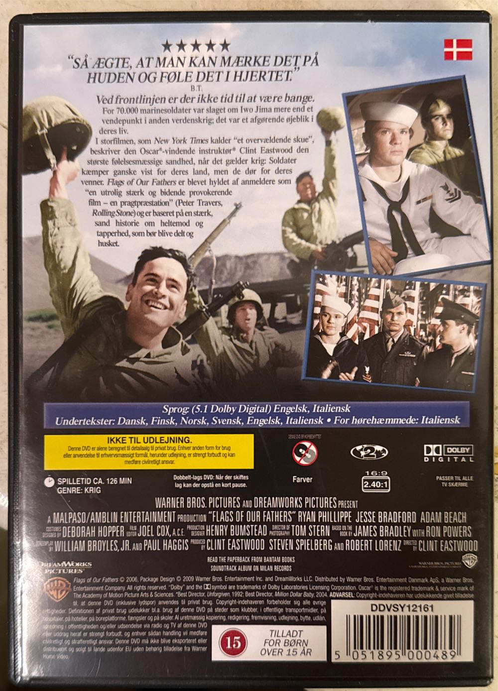 Flags of Our Fathers Digital Copy movie collectible [Barcode 5051895000489] - Main Image 2