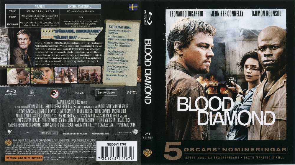 Blood Diamond Blu-ray movie collectible [Barcode 7321948117678] - Main Image 2