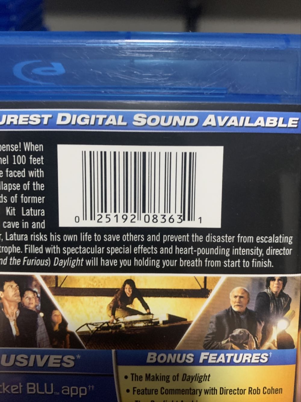Daylight Blu-ray movie collectible [Barcode 025192083631] - Main Image 3