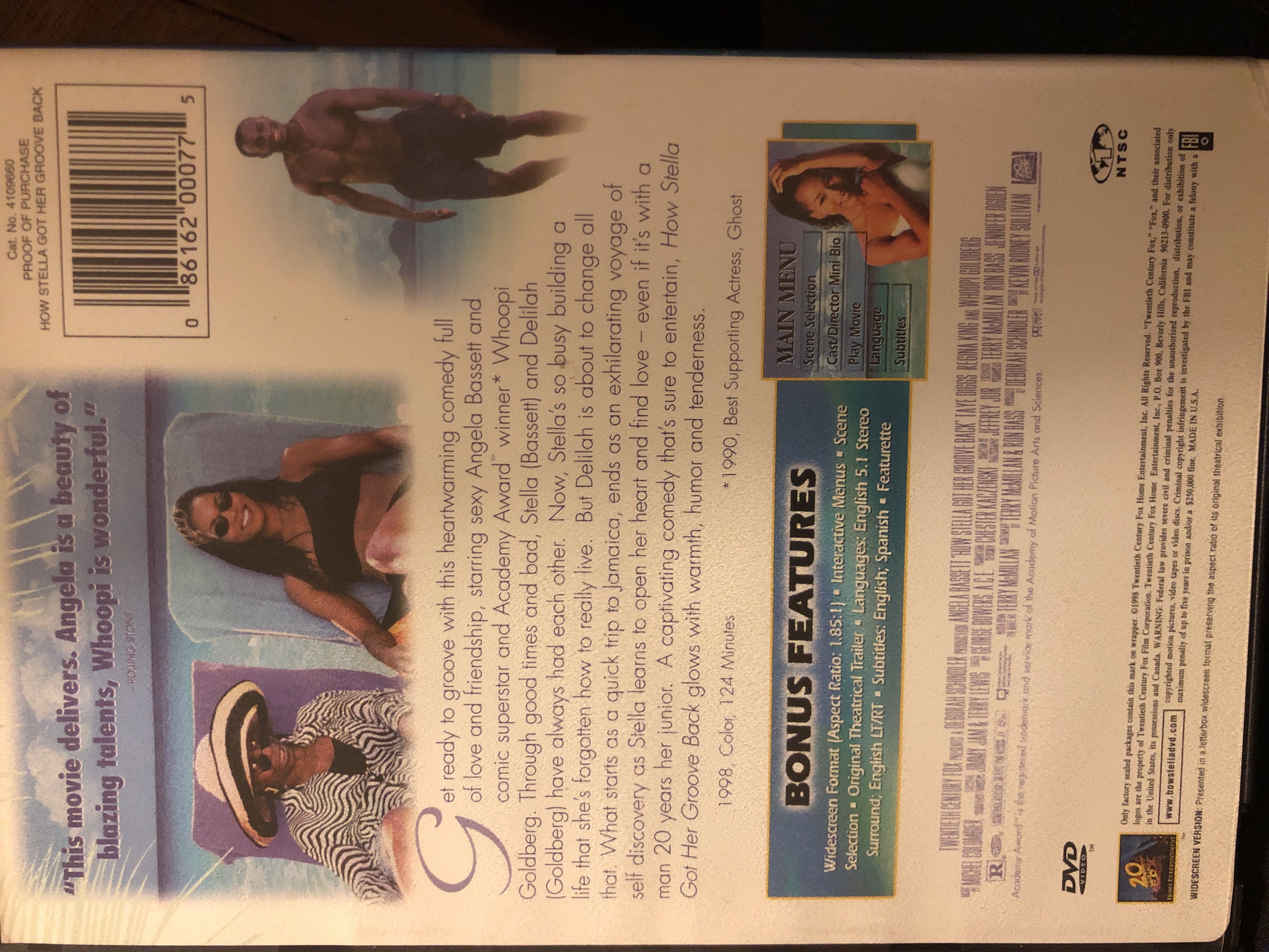 How Stella Got Her Groove Back DVD movie collectible [Barcode 086162000775] - Main Image 2